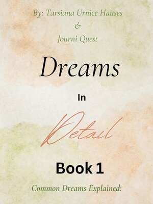 cover image of Dreams in Detail Book 1